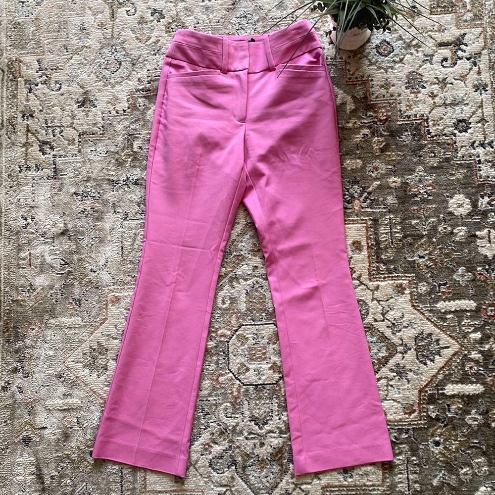 New York & Company Bubble Gum Pink High Waisted Ankle Pants
